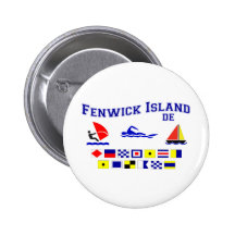 Drapeaux de signal de l'île De de Fenwick Badge Avec Épingle