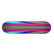 Draped Rainbows Fractal Skateboard
