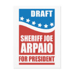 Draught   Sheriff Joe Arpaio for President postcards