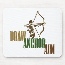 Draw. Anchor. Aim. Mousepads