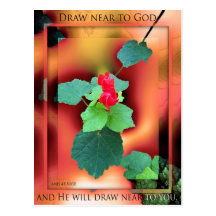 Draw Near to God postcard