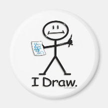 Draw Refrigerator Magnet