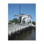 Drawbridge and windmill postcards