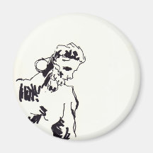 Drawing at Rodin expo 02 Magnet