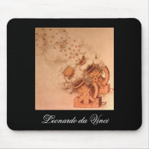 Drawing of Cannons by Leonardo Da VInci Mousepads