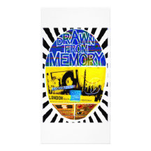 drawn from memory tarjeta fotografica personalizada
