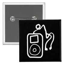 Drawn iPod Black Button