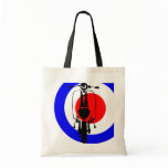 Drawn Scooter on half mod target Bags