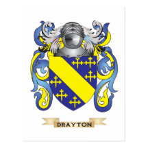Drayton Coat of Arms Postcard