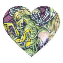 Dread Cthulhu Heart Sticker