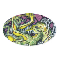 Dread Cthulhu Oval Sticker