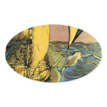 Dreadnought Oval Stickers