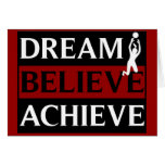 Dream Believe Achieve Lady Volleyball Card