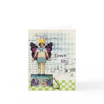 Dream Big Altered Art Vintage Collage Card