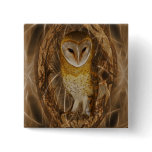 Dream catcher owl buttons