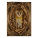 Dream catcher owl greeting cards
