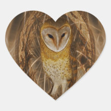 Dream catcher owl heart stickers