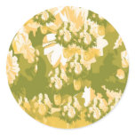 Dream Flowers and Magic Patterns Round Sticker