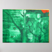 dream in green print