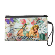 Dream Pin-up Girl Wristlet Bag