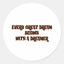 dream round stickers