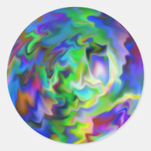 Dream World Round Stickers
