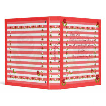 Dreamers Rose Journal Vinyl Binder