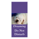 Dreaming Bulldog Do Not Disturb Rack Cards