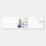 Dreaming of White Christmas, Funny Wine Art Gifts Bumper Sticker