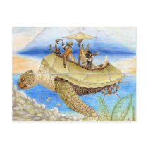 Dreaming on Aquamarine Tides postcard