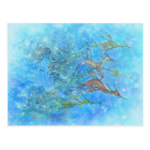 Dreaming On Aquamarine Tides Postcard