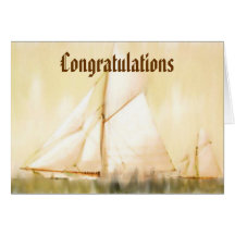 Dreaming Sails congratulations card