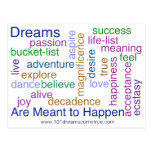 Dreams Are Meant to Happen (bright) Post Cards