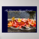 Dreams Big & Colourful art prints Autumn Leaves