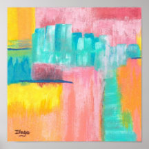 Dreamscape Medium Abstract Art Landscape Painting Print