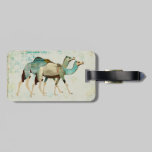 Dreamy Blue Camels  Luggage Tag luggage tags
