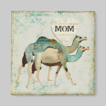 Dreamy Blue Camels Mom Magnet magnets