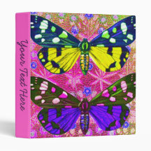 Dreamy Butterflies Vinyl Binder