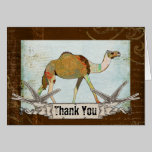 Dreamy Camel Thank You Card cards