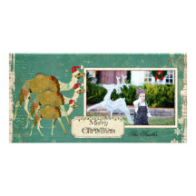 Dreamy Camels Christmas Photo Card
