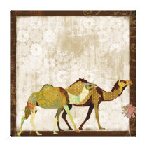 Dreamy Camels Floral Art Canvas canvas prints
