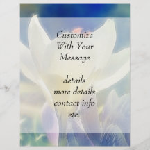 Dreamy Crocuses Flyer Design
