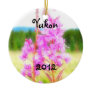 Dreamy Fireweed; Yukon Territory Souvenir Christmas Tree Ornaments
