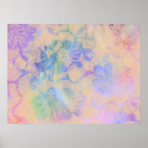 Dreamy Lace Roses Posters