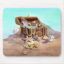 DREAMY MERMAID by SHARON SHARPE Mouse Mats