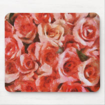 Dreamy Pink Roses Mousepad