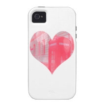 Dreamy Pink Telephone Box iPhone 4/4S Case
