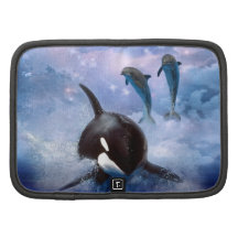 Dreamy Whale and dolphins Folio Planners