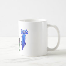 Drei Axolotl Monster Kaffeehaferl