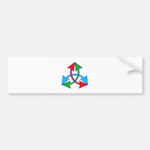 Drei Pfeile three arrows Auto Sticker